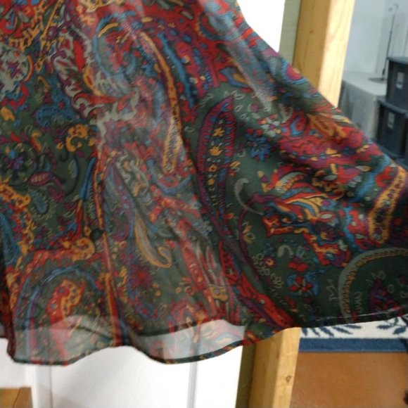 Krazy Kat Elastic Waist A-line Maxi Skirt - Size M - Picture 2 of 7